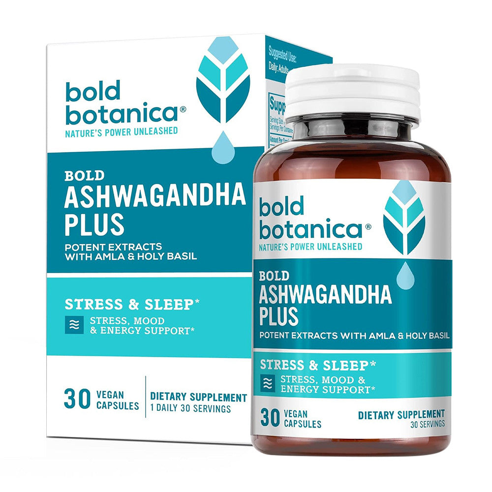 Bold Botanica Bold Ashwagandha Plus Capsules, 30 Ea